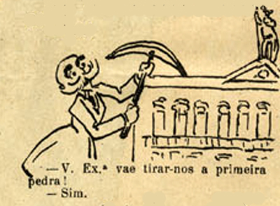 Desenho de M. Monterroso, in Miau, de 28 de janeiro de 1916