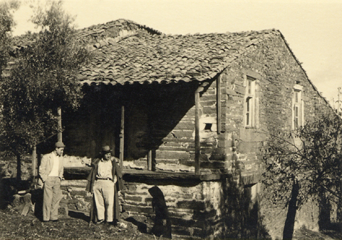 Dr. Amrico Duro e Alfredo Matos Ferreira nos Barrais, [1950], fotografia, p/b.