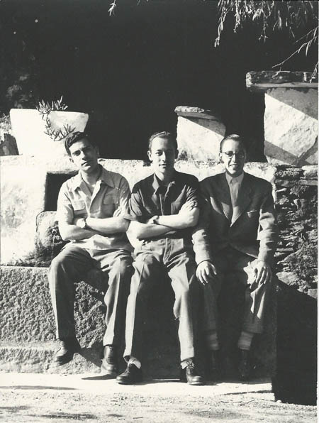 Alberto Neves, Alfredo Matos Ferreira, Antnio Menres. Maro, fotografia de Luis Botelho Dias. [1950]